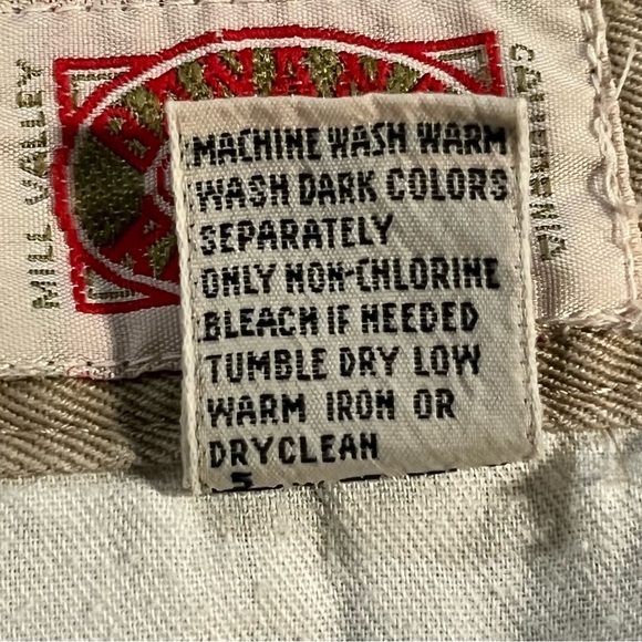 Banana Republic Pants Mens 34 Brown Straight Chino Cotton Vintage 80’s Hong Kong - Picture 6 of 9